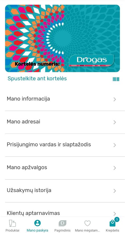 drogas kortele